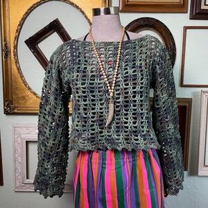 Vintage 90s Crochet Sweater